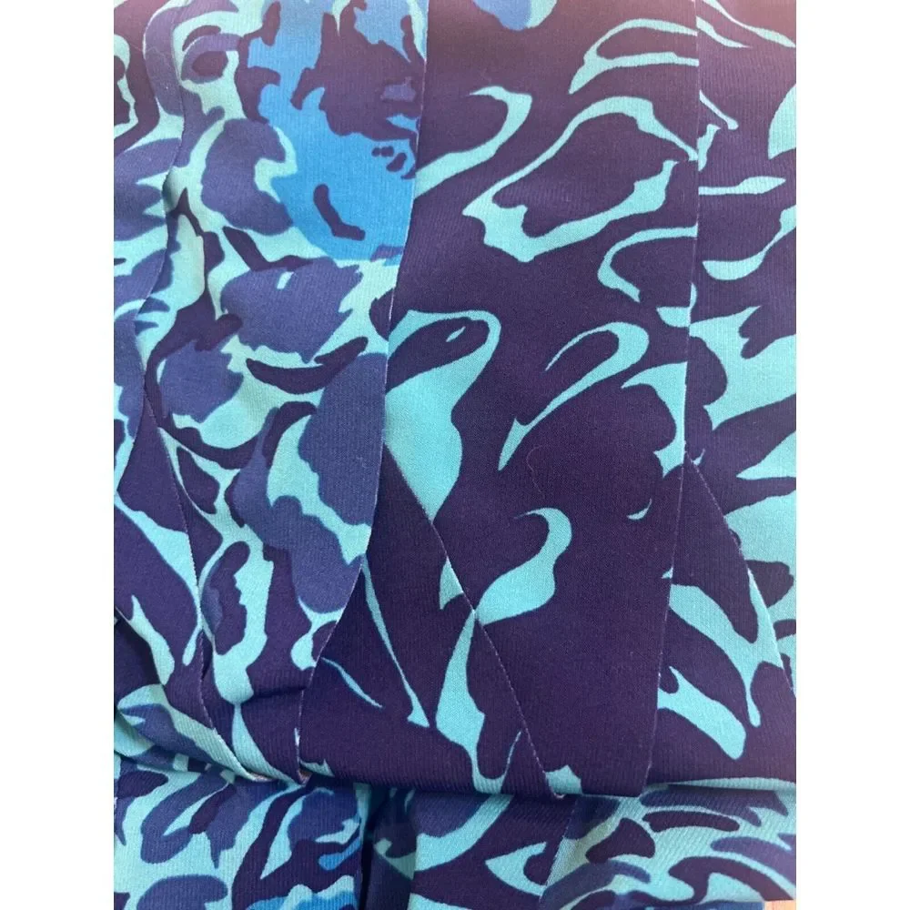 Jones New‎ York Womens Poly/spandex Printed Dress Blue Size 10